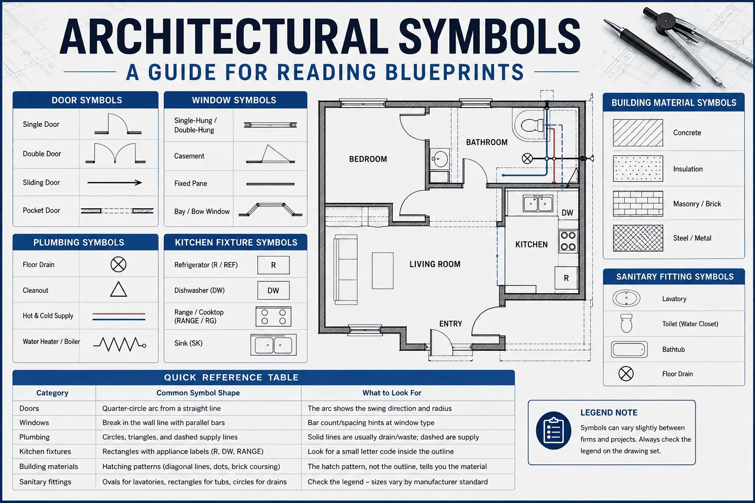 Architectural Symbols Explained: A Guide for Reading Blueprints