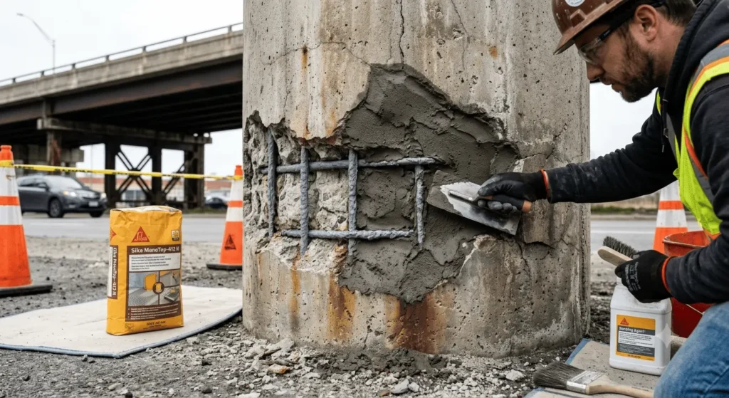 concrete spalling
