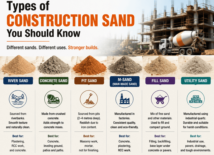 Types of Construction Sand You Should Know