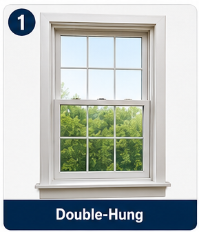 Double-hung windows