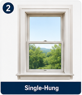 Single-hung windows