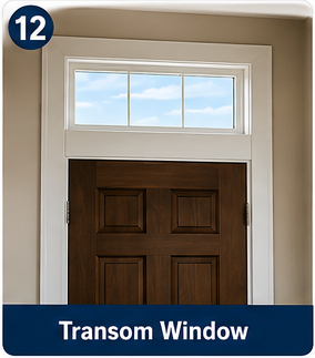 Transom windows