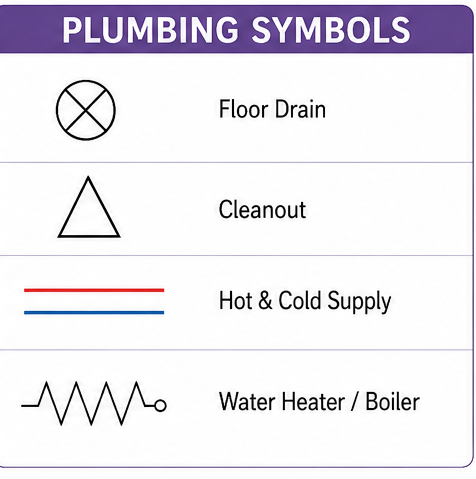 plumbing symbols