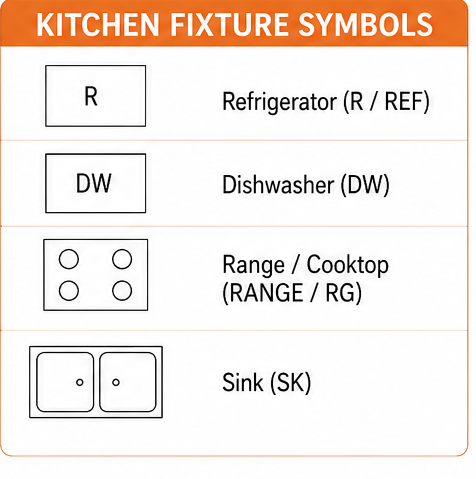 Kitchen symbols
