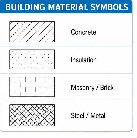 building material symbols