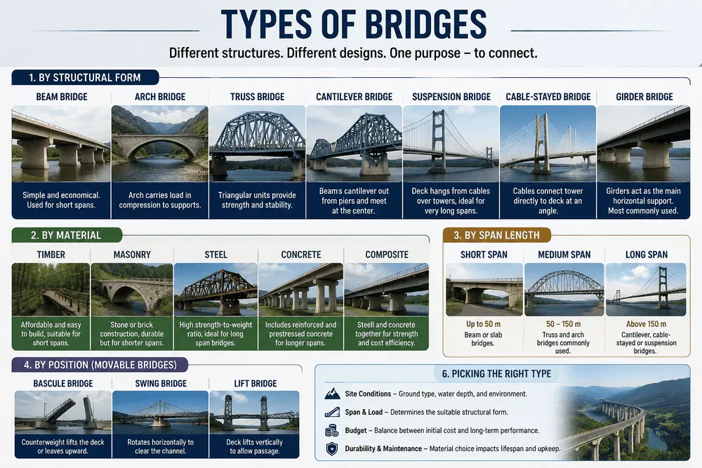 Types of Bridges: Bridge Types Explained