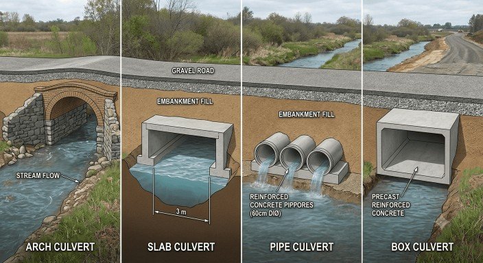 Types of Culverts in Construction