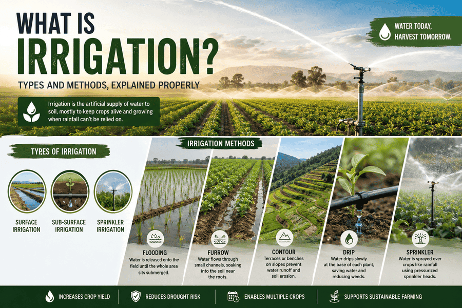 What Is Irrigation? Types and Methods, Explained Properly