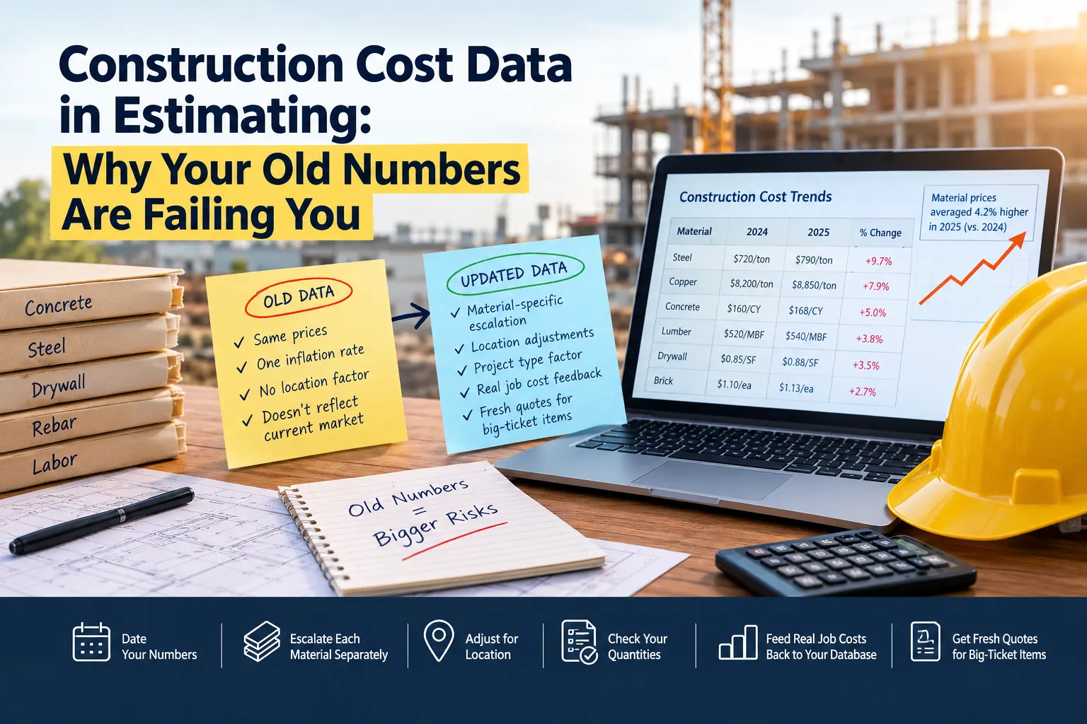 Construction Cost Data in Estimating: Why Your Old Numbers Are Failing You